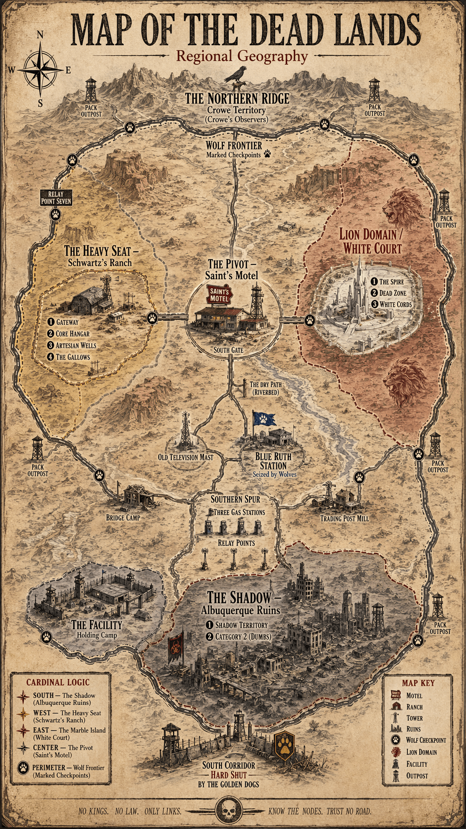 Map of the Dead Lands
